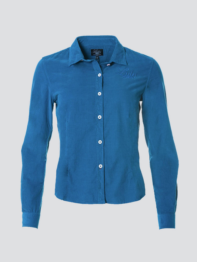 Chemisier charlize bleu femme - Delahaye