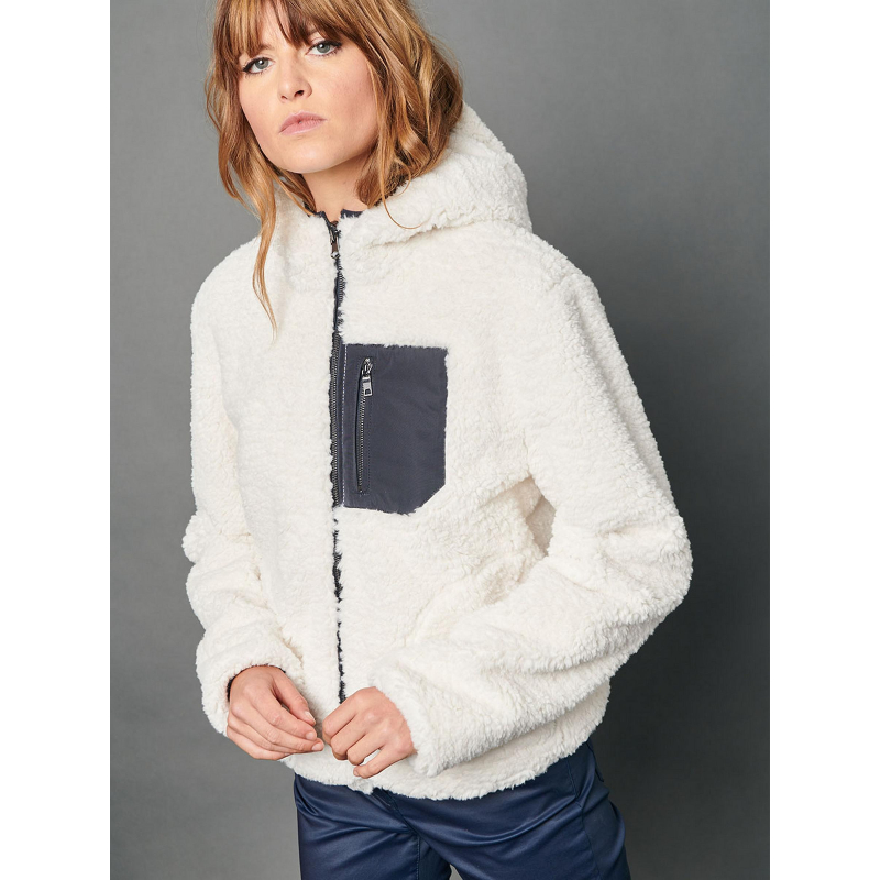 Blouson réversible sylla blanc femme - Delahaye