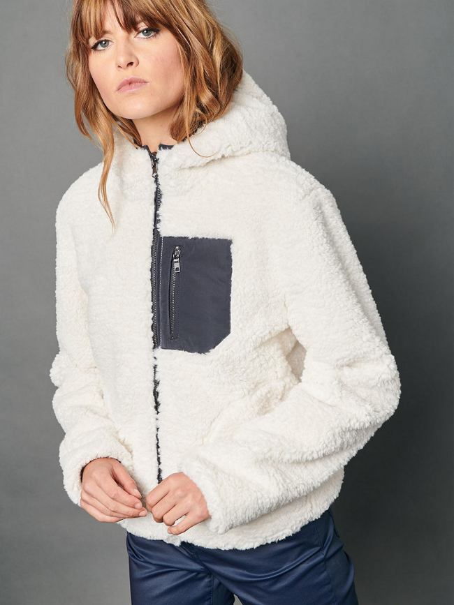 Blouson réversible sylla blanc femme - Delahaye