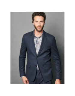 Veste blazer vadim charcoal bleu marine homme - Delahaye