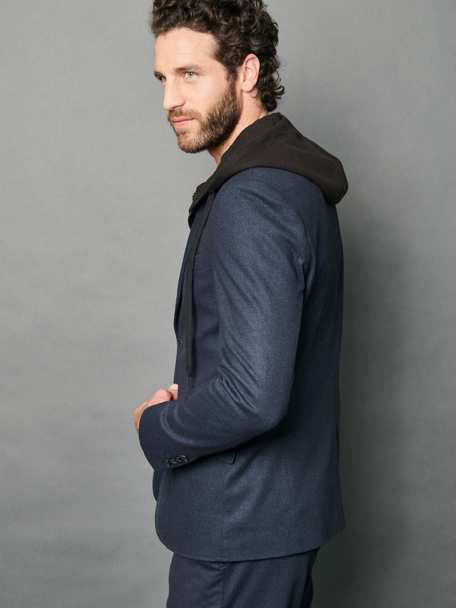 Veste blazer vadim charcoal bleu marine homme - Delahaye