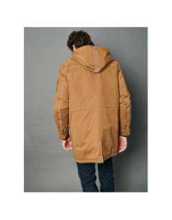 Blouson long karl marron homme - Delahaye