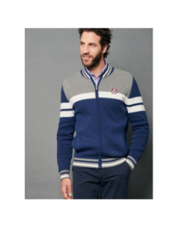 Gilet gaël bleu homme - Delahaye