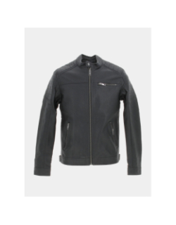 Veste simili cuir rocky noir homme - Jack & Jones