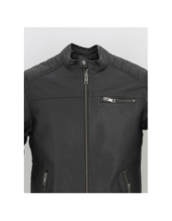 Veste simili cuir rocky noir homme - Jack & Jones