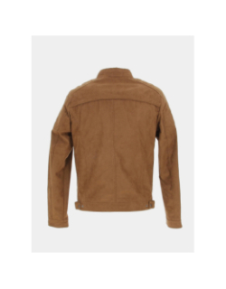 Veste simili cuir suede rocky marron homme - Jack & Jones