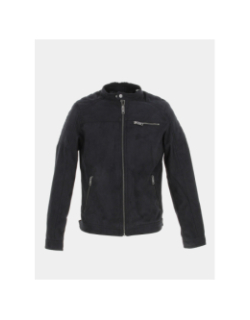 Veste simili cuir suede rocky noir homme - Jack & Jones