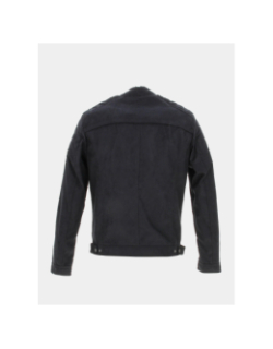 Veste simili cuir suede rocky noir homme - Jack & Jones