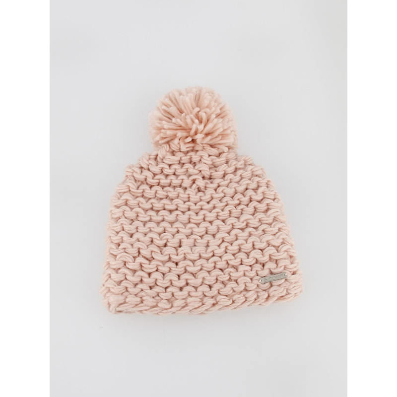 Bonnet pompon olympe rose fille - Cairn