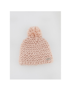 Bonnet pompon olympe rose fille - Cairn