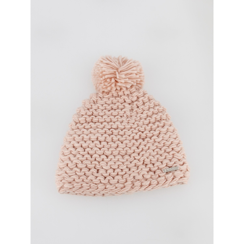 Bonnet pompon olympe rose femme - Cairn