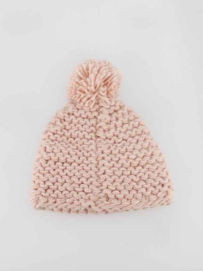 Bonnet pompon olympe rose femme - Cairn