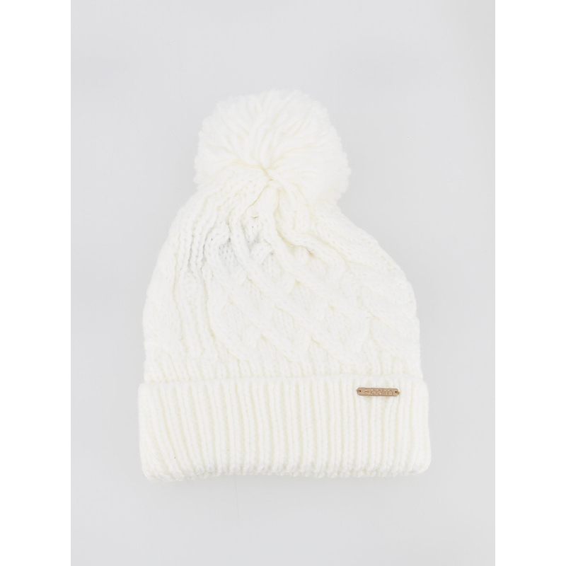 Bonnet pompon liane blanc femme - Cairn