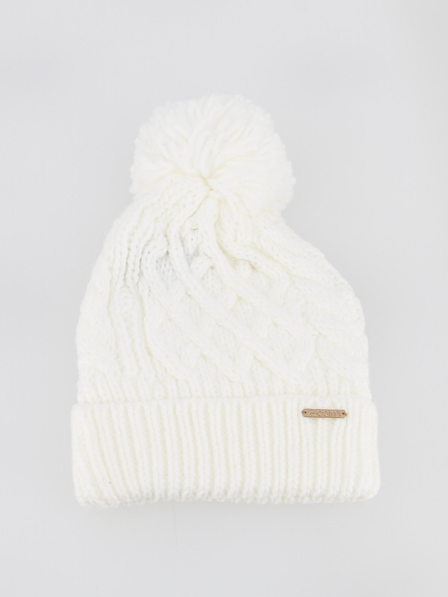 Bonnet pompon liane blanc femme - Cairn