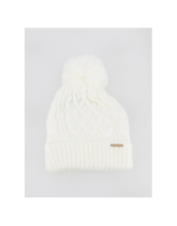 Bonnet pompon liane blanc femme - Cairn