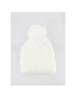 Bonnet pompon liane blanc femme - Cairn