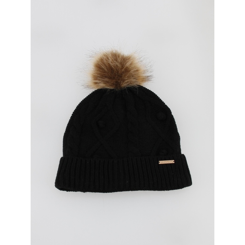 Bonnet pompon rachel noir femme - Cairn