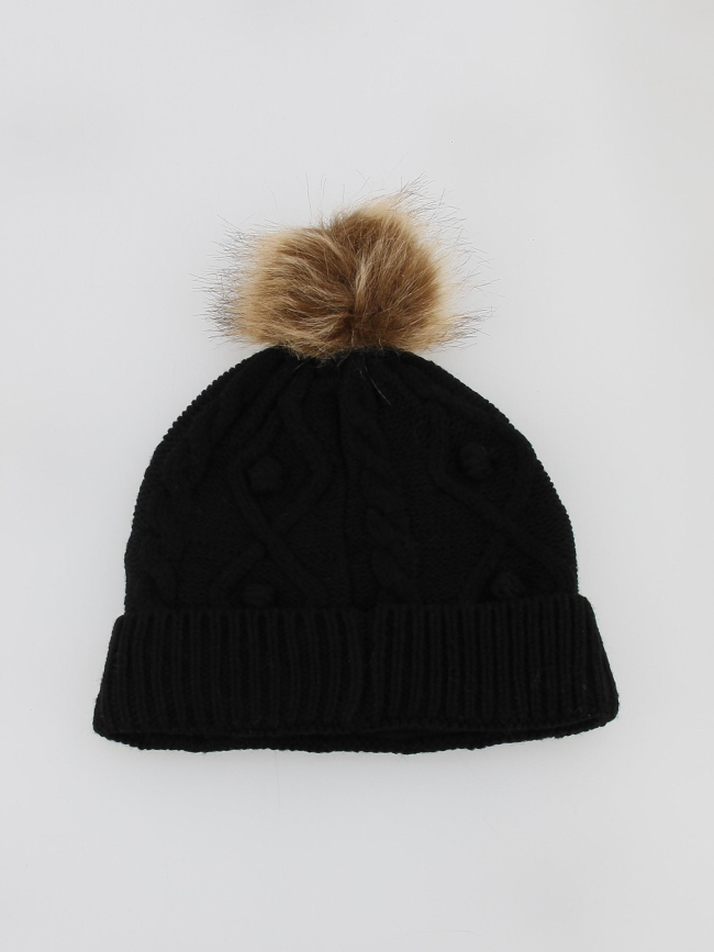 Bonnet pompon rachel noir femme - Cairn