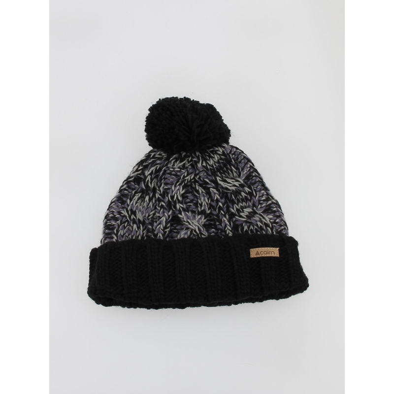 Bonnet pompon paulin noir enfant - Cairn