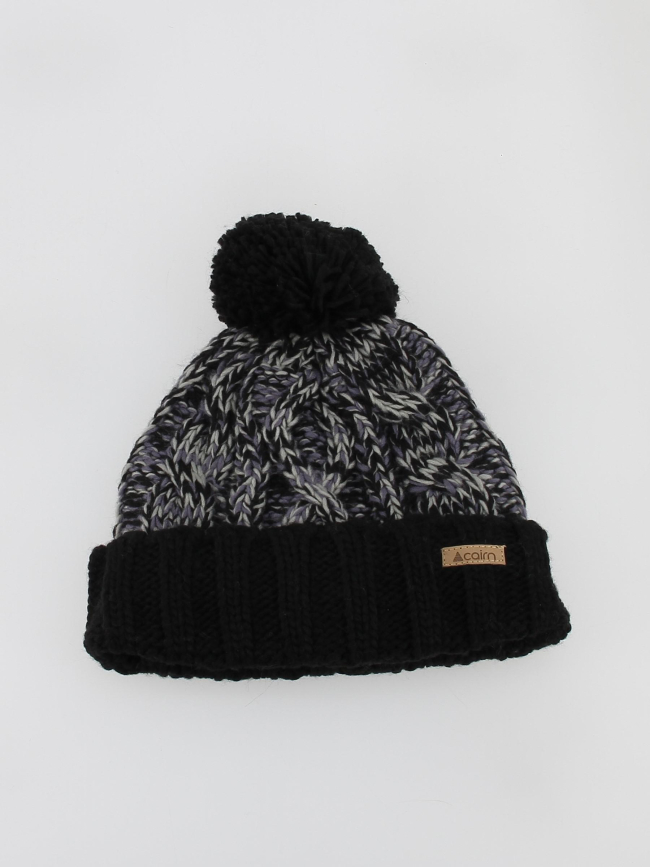 Bonnet pompon paulin noir enfant - Cairn