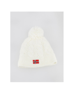 Bonnet pompon drapeau norvège blanc enfant - Cairn