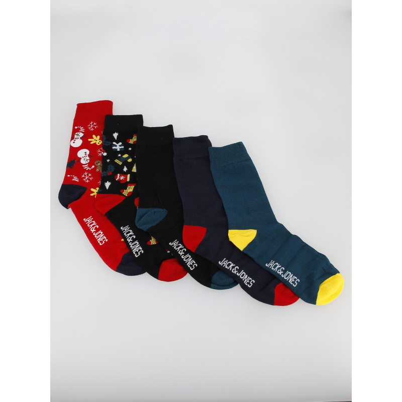 Coffret 5 paires de chaussettes noël homme - Jack & Jones