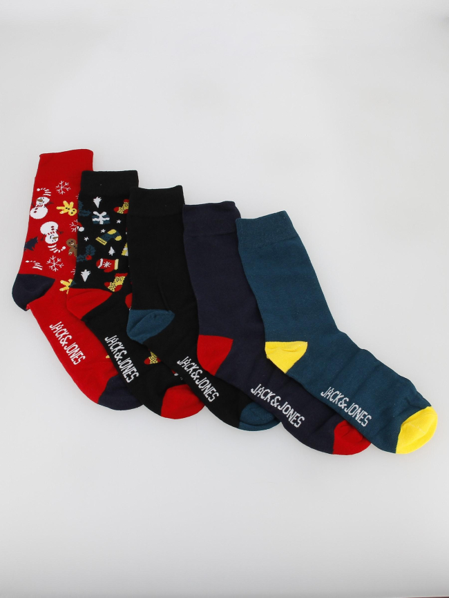 Coffret 5 paires de chaussettes noël homme - Jack & Jones