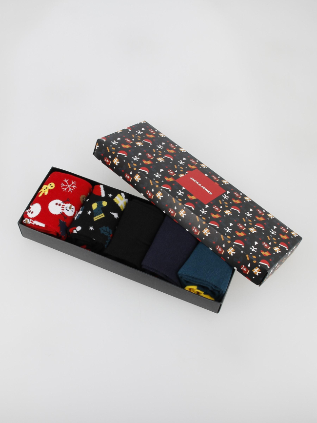 Coffret 5 paires de chaussettes noël homme - Jack & Jones