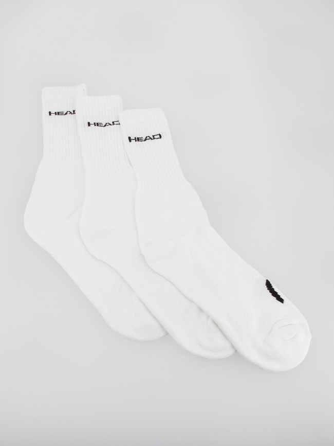 Pack 3 paires de chaussettes crew blanc - Head