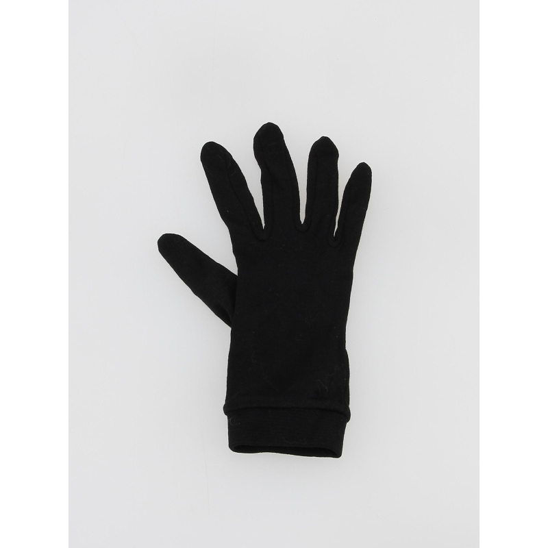 Sous-gants en soie noir femme - Cairn