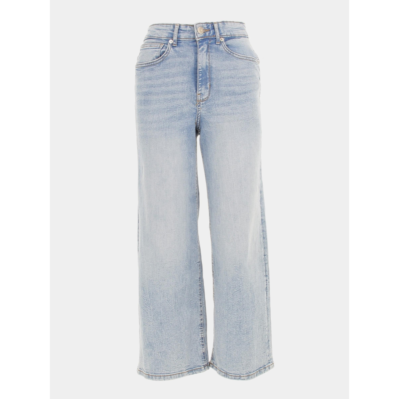 Jean large crop madison bleu femme - Only