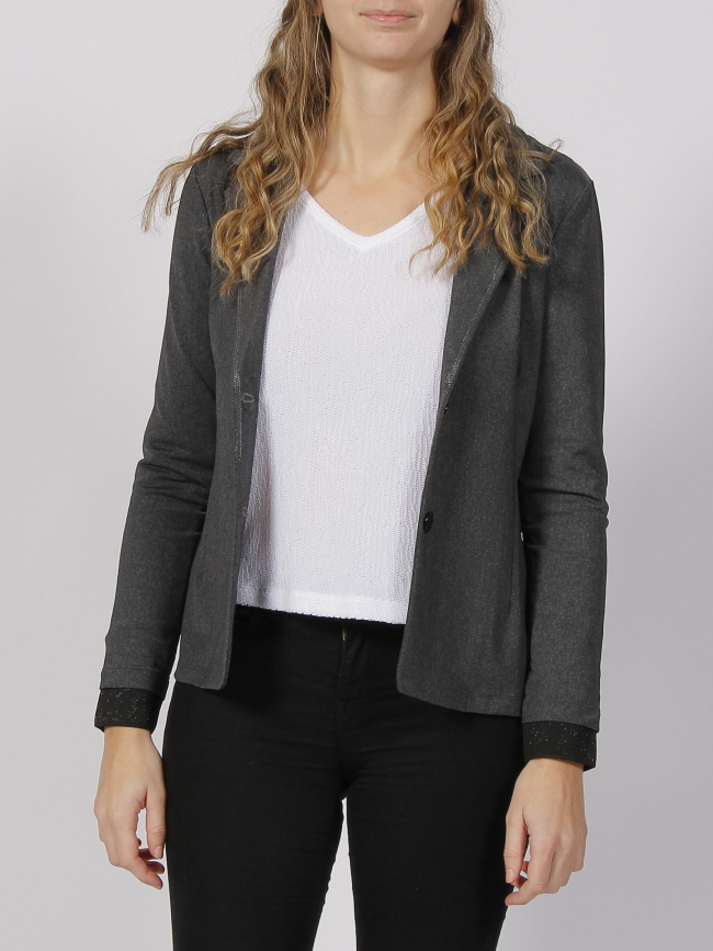 Veste blazer basic shirley gris femme - HBT