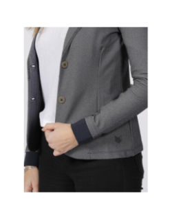 Veste blazer basic shirley denim bleu marine femme - HBT