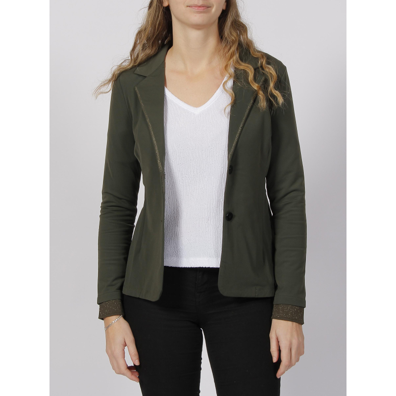 Veste blazer basic shirley kaki femme - HBT