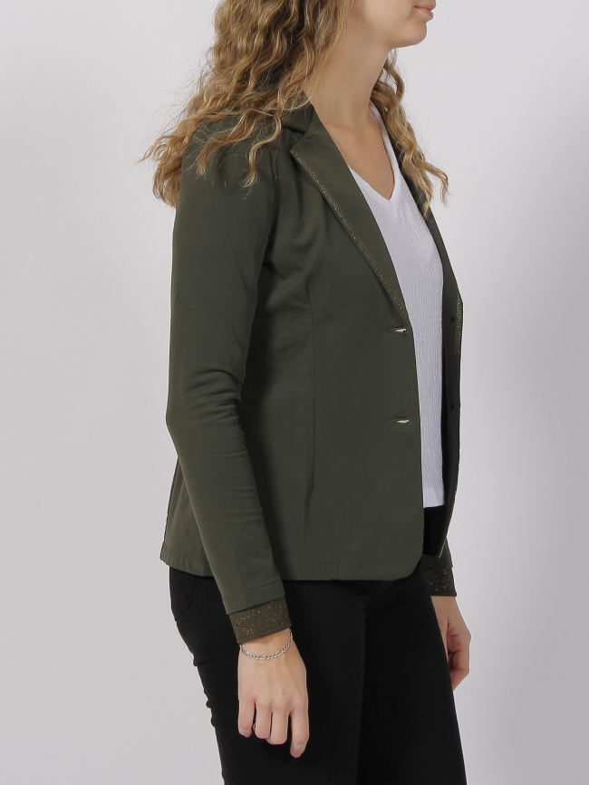 Veste blazer basic shirley kaki femme - HBT