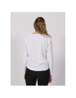 Top manches longues basic essentiel ibiza blanc femme - HBT