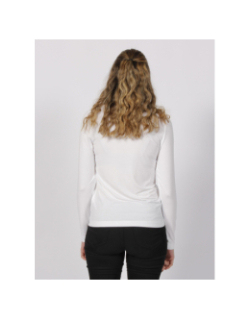 Top manches longues basic justine blanc femme - HBT