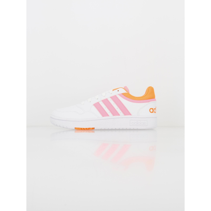 Baskets hoops 3.0 fluo blanc enfant - Adidas