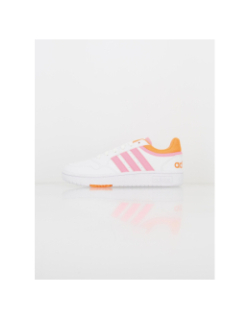 Baskets hoops 3.0 fluo blanc enfant - Adidas