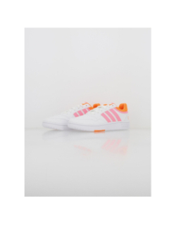 Baskets hoops 3.0 fluo blanc enfant - Adidas