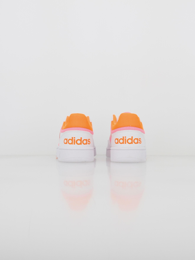 Baskets hoops 3.0 fluo blanc enfant - Adidas