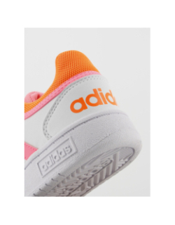 Baskets hoops 3.0 fluo blanc enfant - Adidas