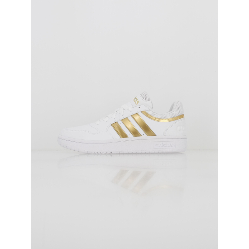 Baskets hoops 3.0 blanc/doré femme - Adidas