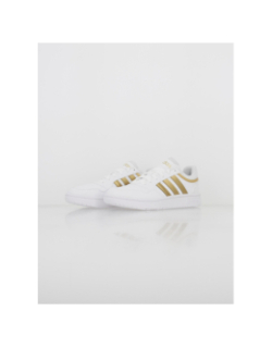 Baskets hoops 3.0 blanc/doré femme - Adidas