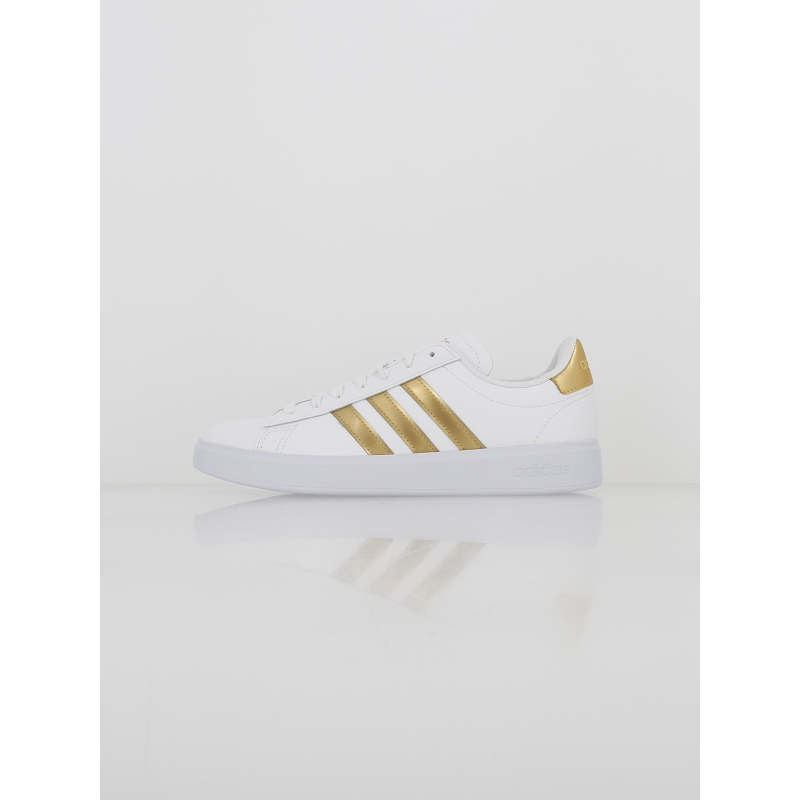 Baskets grand court 2.0 blanc/doré femme - Adidas