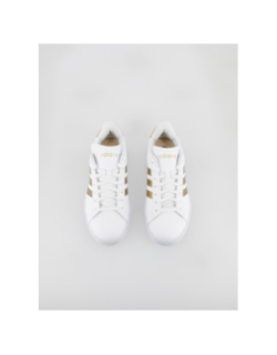 Baskets grand court 2.0 blanc/doré femme - Adidas