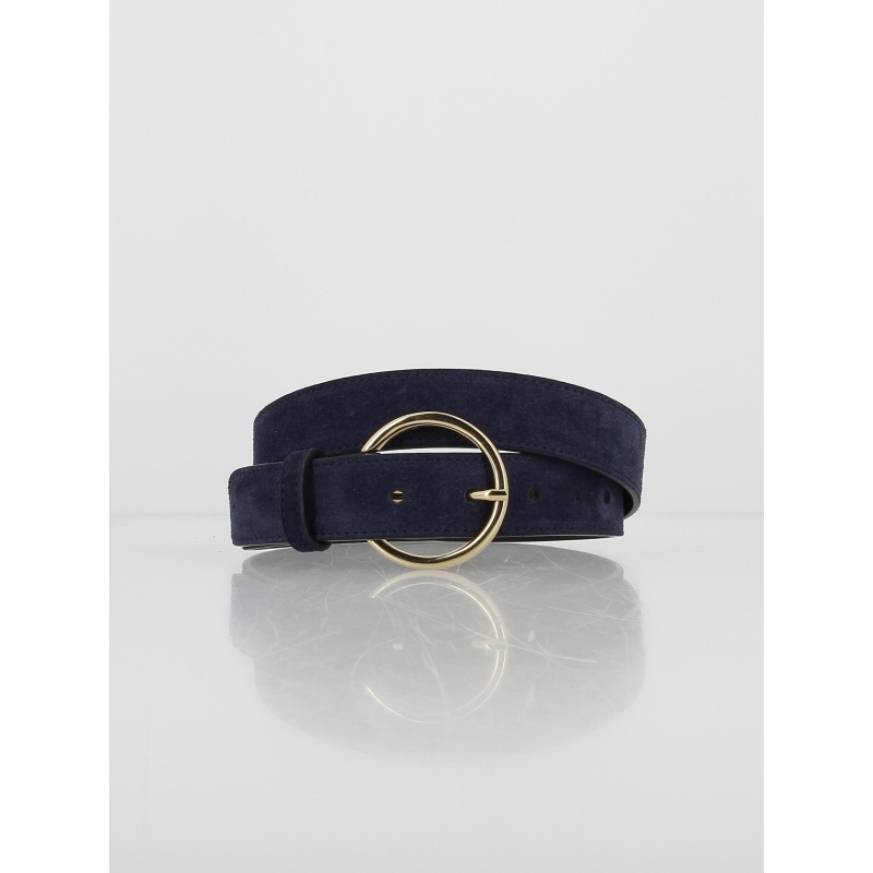 Ceinture en cuir dixon bleu marine femme - La Petite Etoile