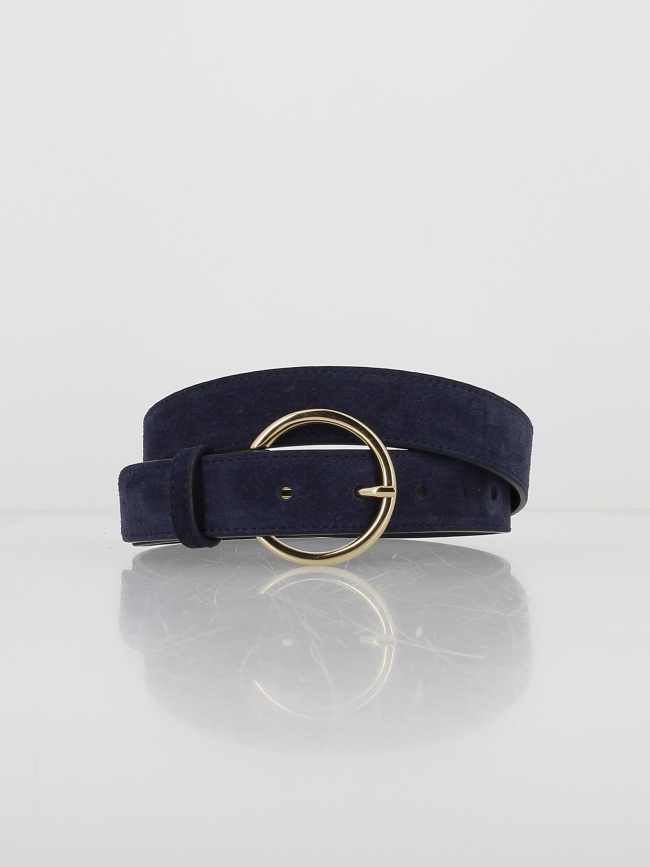 Ceinture en cuir dixon bleu marine femme - La Petite Etoile