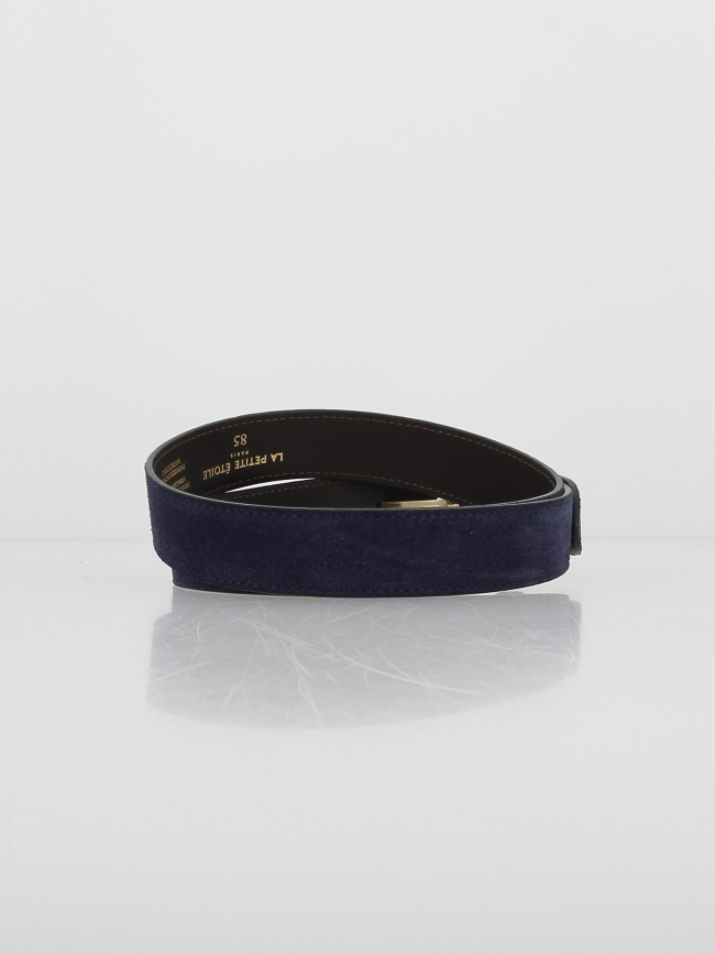 Ceinture en cuir dixon bleu marine femme - La Petite Etoile