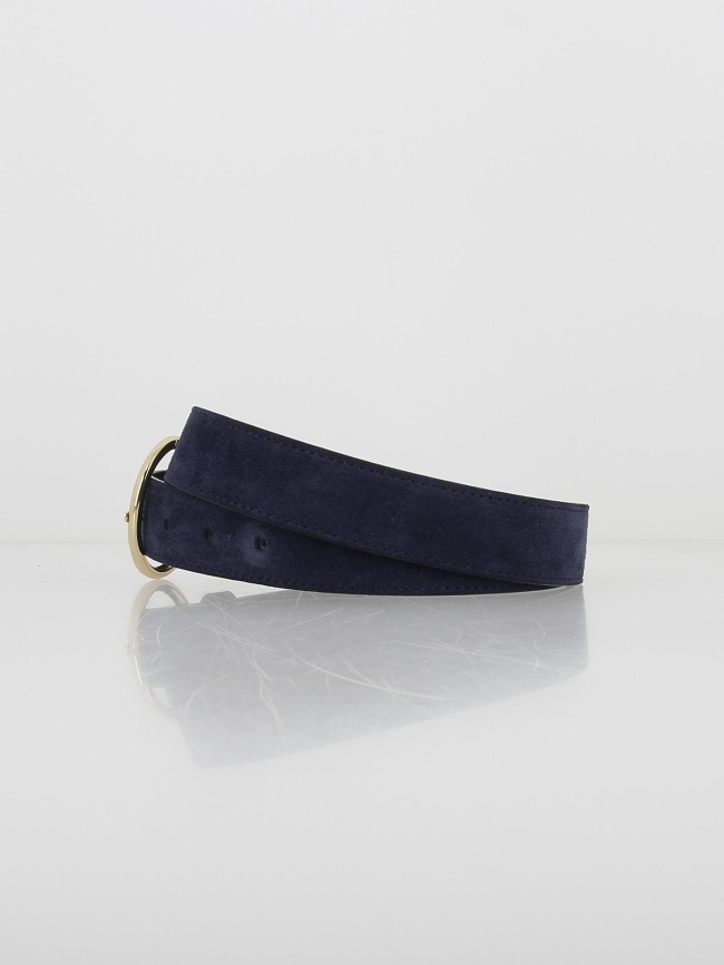 Ceinture en cuir dixon bleu marine femme - La Petite Etoile